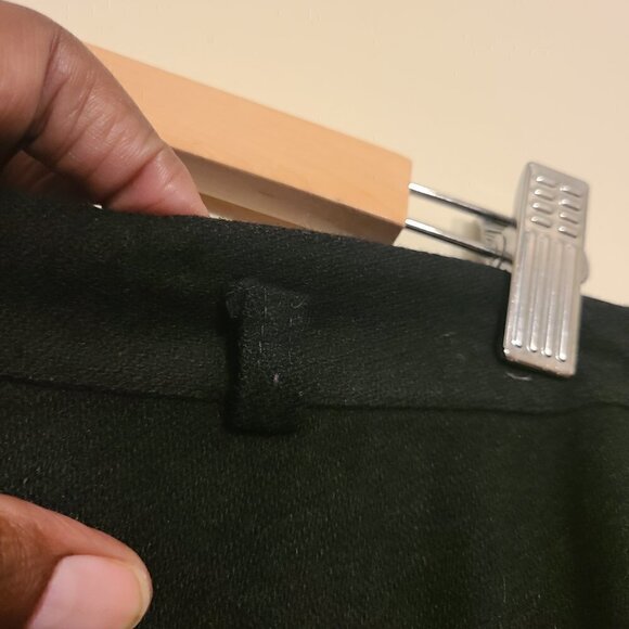 Summit of Boston | Women's Vintage Classic Black A-Line Wool Skirt (Size 18) - Picture 3 of 12